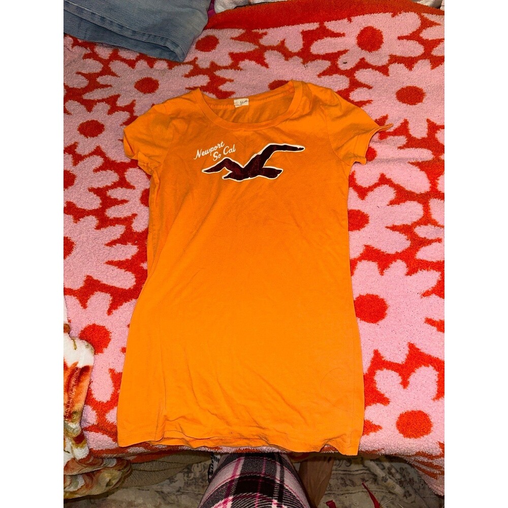 Hollister vintage graphic logo tee